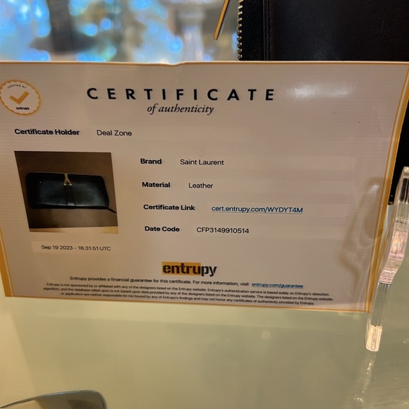 Authentic Saint Laurent Paris Classic  Zip  Black Continental Leather Wallet - Picture 13 of 14